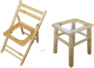 cedar wood chairs & stools
